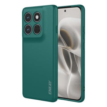 Силіконовий чохол ENKAY Liquid Silicone на Motorola Edge 70 Pro 5G — темно-зелений