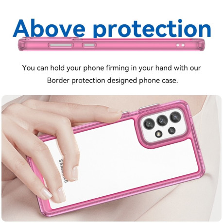 Протиударний чохол Colorful Acrylic Series Samsung Galaxy A73 5G - рожевий