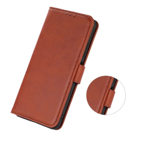 Чехол-книжка Cow Texture Leather для iPhone 14 Plus - коричневый