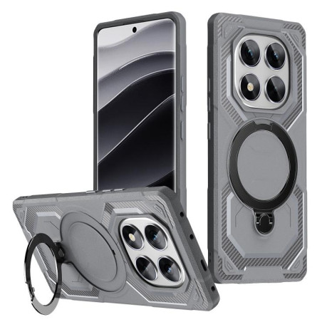 Противоударный чехол MagSafe Magnetic Frosted TPU для Xiaomi Redmi Note 14 Pro 5G / 4G - серый