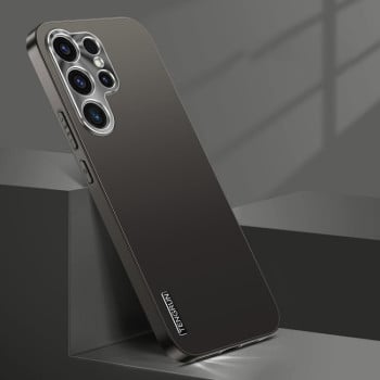 Протиударний чохол Streamer Series Micro Frosted Metal Paint PC для Samsung Galaxy S25 Ultra 5G - чорний