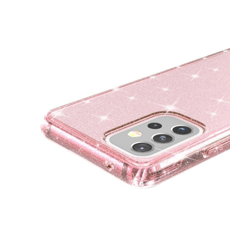 Протиударний чохол Terminator Style Glitter для Samsung Galaxy A53 5G - рожевий