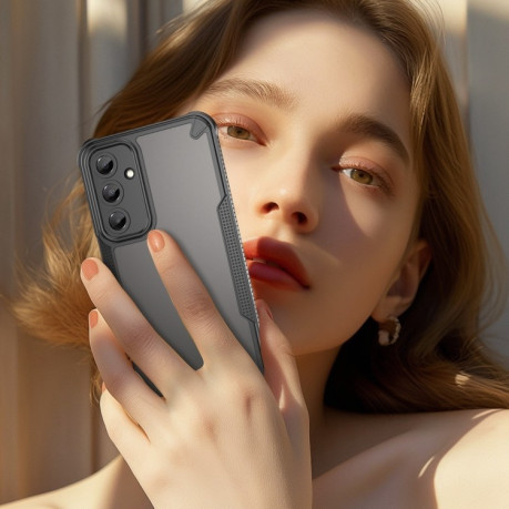 Противоударный чехол Armor Glaze PC Hybrid для Samsung Galaxy A56 5G - черный