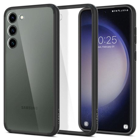 Оригинальный чехол Spigen Ultra Hybrid для Samsung Galaxy S23 PLUS - MATTE BLACK