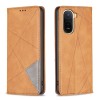 Чехол-книжка Rhombus Texture для Redmi A7 Pro 171mm / Poco C85x 5G — жёлтый