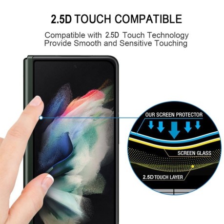 Захисне скло Full Glue Full Screen Samsung Galaxy Z Fold3 5G - чорне