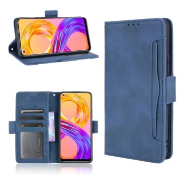 Чехол-книжка Skin Feel Calf на Realme 8/ Realme 8 Pro- синий