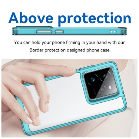 Противоударный чохол Colorful Acrylic Series для Realme GT 7 Pro - синий