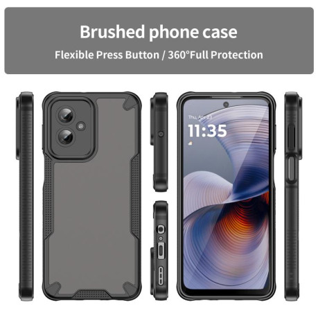Протиударний чохол Armor Glaze PC Hybrid для Motorola Moto G55 5G - чорний