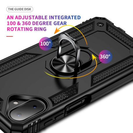 Чехол HMC с поворотным 360 держателем на Samsung Galaxy A07 4G - черный