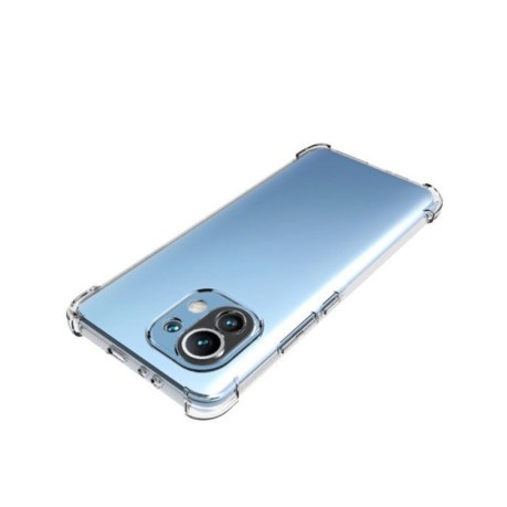 Противоударный чехол Thickening на Xiaomi Mi 11 Lite/Mi 11 Lite NE - прозрачный