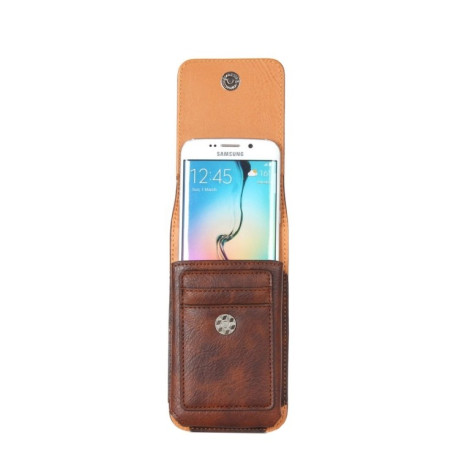 Універсальний чохол Classical Style 15.5 x 8.2 cm для Samsung Galaxy S7/S6/S6 Edge - кавовий