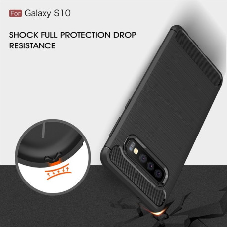Протиударний чохол Rugged Armor Fiber для Samsung Galaxy S10/G973 червоний
