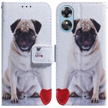 Чохол-книжка Coloured Drawing для OPPO A17 - Pug