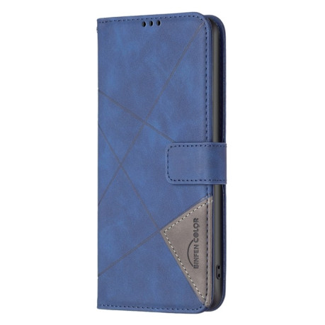 Чехол-книжка Rhombus Texture для Infinix Smart 8 - синий
