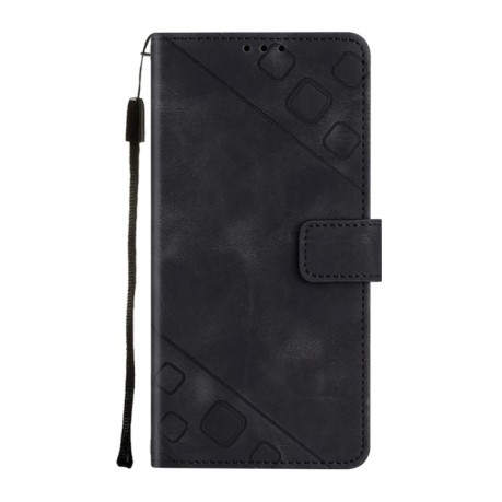 Чохол-книжка Global Skin-Feel Flowers для OnePlus Nord CE 3 5G - чорний