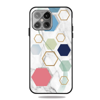 Противоударный чехол Frosted Fashion Marble для iPhone 13 - More Six-sided Rows