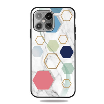 Противоударный чехол Frosted Fashion Marble для iPhone 13 mini - More Six-sided Rows1510