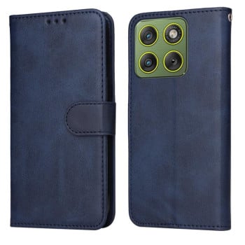 Чехол-книжка Classic Calf Texture на Motorola Edge 70 5G / Moto X70 Air 5G — синий