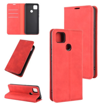 Чехол-книжка Retro-skin Business Magnetic на Xiaomi Redmi 9C - красный