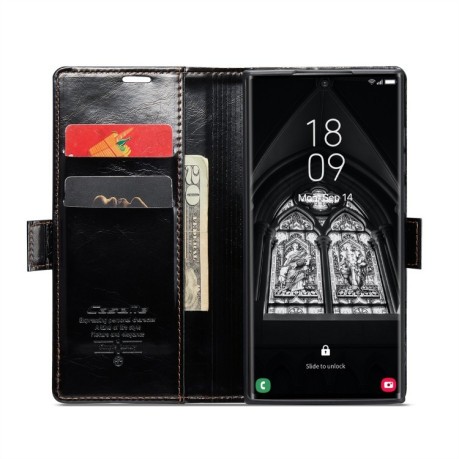 Чехол-книжка CaseMe 003 Series для Samsung Galaxy S23 Ultra 5G - черный