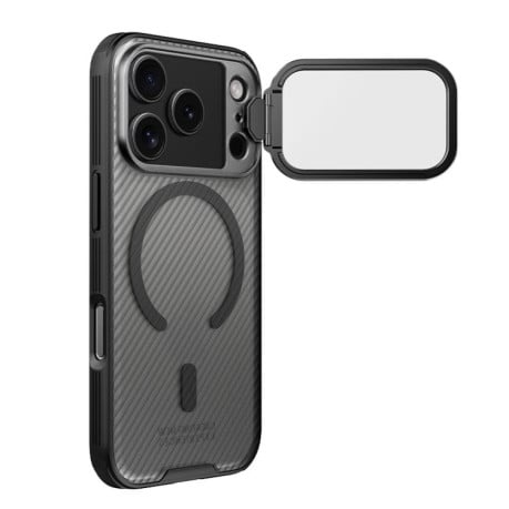 Чохол NILLKIN CamShield Prop Transparent Mirror Cover MagSafe Magnetic Translucent на iPhone 17 Pro - чорний