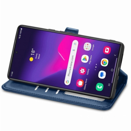 Чехол-книжка Retro Solid Color на Samsung Galaxy S25+ 5G - синий