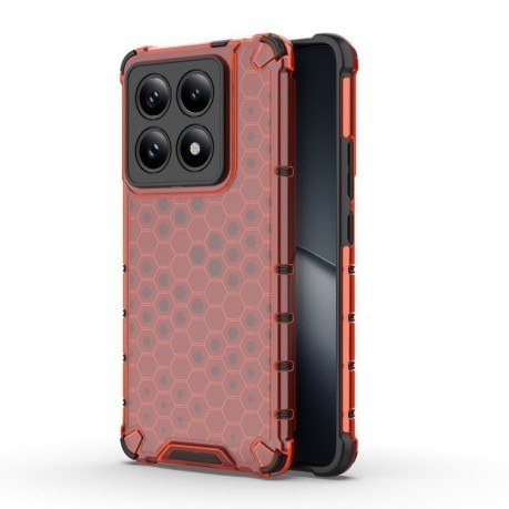 Противоударный чехол Honeycomb на Xiaomi 14T Pro 5G Global - красный