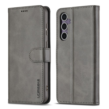 Чехол книжка LCIMEEKE Calf Texture на Samsung Galaxy A16 5G - серый