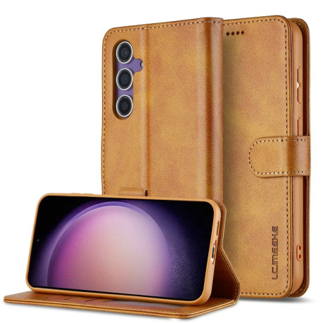 Чохол книжка LCIMEEKE Calf Texture для Samsung Galaxy A16 5G - коричневий