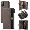 Кожаный чехол-кошелек CaseMe 018 на iPhone 11 Pro - коричневый