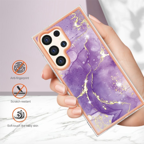 Протиударний чохол Electroplating IMD для Samsung Galaxy S24 Ultra 5G - фіолетовий