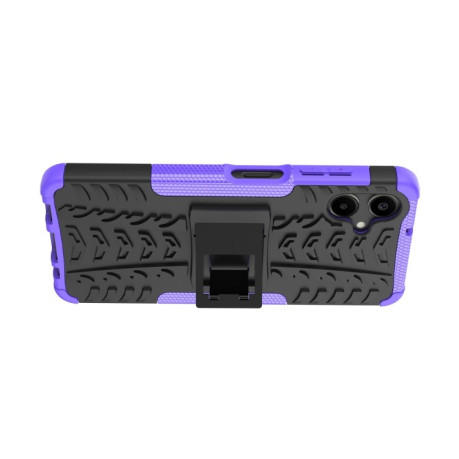 Протиударний чохол Tire Texture на Samsung Galaxy A06 4G - фиолетовый