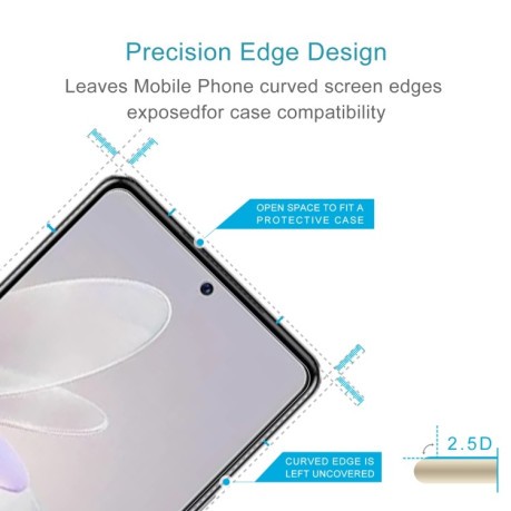 Защитное стекло 0 26mm 9H 2 5D на Vivo V27e