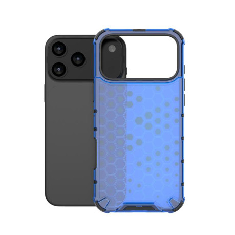 Противоударный чехол Honeycomb на iPhone 17 Pro Max - синий