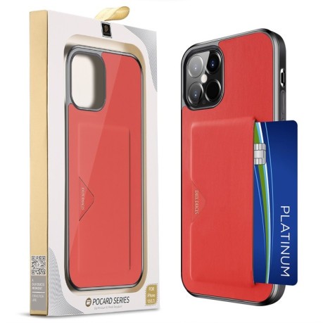 Чехол DUX DUCIS Pocard Series на iPhone 12 Pro Max - красный