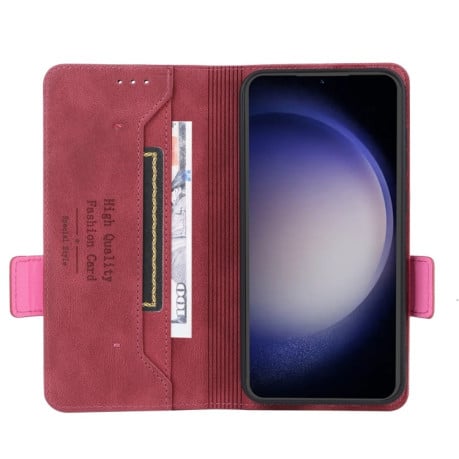 Чехол-книжка Magnetic Clasp Flip для Samsung Galaxy S23 FE 5G - красный