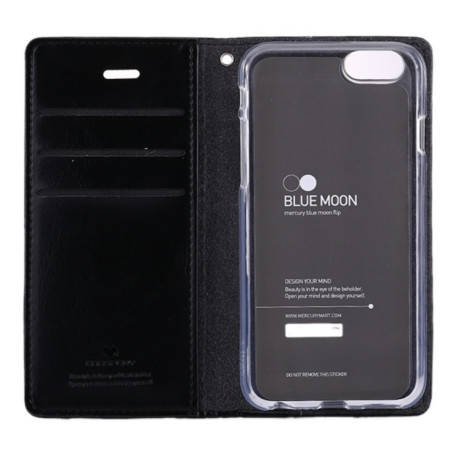 Чехол- книжка MERCURY GOOSPERY BLUE MOON FLIP  на iPhone 6/ 6s -черный