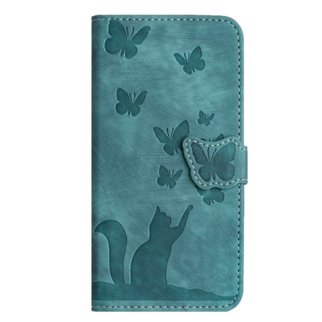 Чохол-книжка Cat Embossing Pattern  для Samsung Galaxy S25 Ultra 5G - блакитний