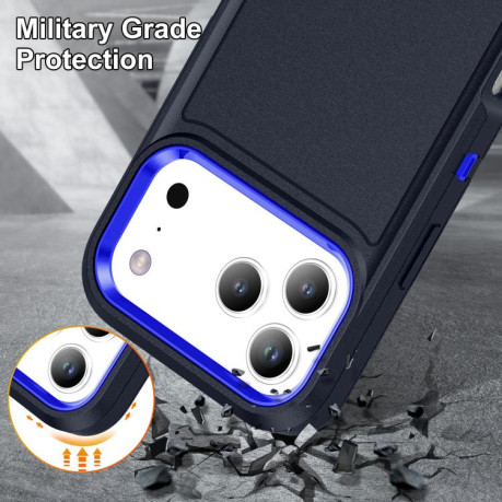 Двосторонний противоударный чехол Life Waterproof Rugged для iPhone 17 Pro Max - синий