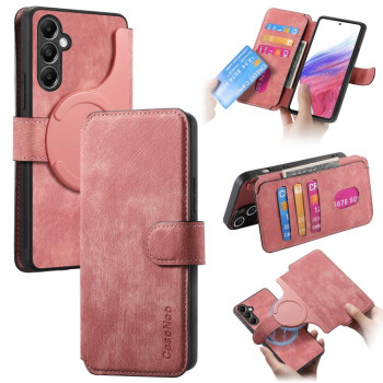 Чехол-книжка CaseNeo MagSafe RFID Anti-theft Retro Leather на Galaxy A27 5G — розовый