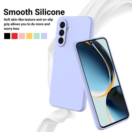 Силіконовий чохол Solid Color Liquid Silicone  для Samsung Galaxy A56 5G - фіолетовий