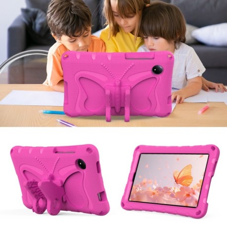 Протиударний чохол Butterfly Bracket EVA для Xiaomi Redmi Pad SE 8.7 2024 - пурпурно-червоний