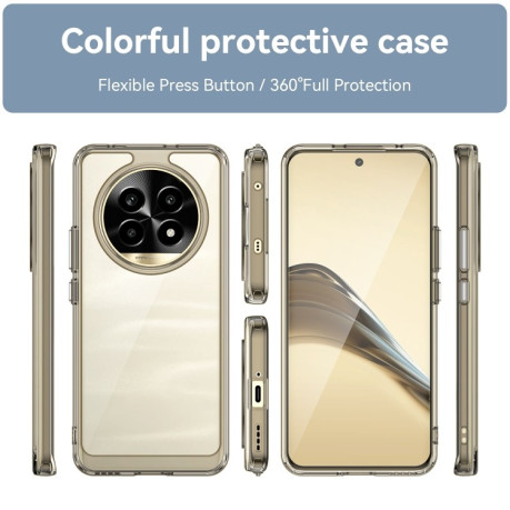Протиударний чохол Colorful Acrylic Series для Realme 13 Pro 5G - прозоро-сірий