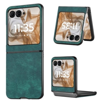 Чохол Vintage Leather PC Back Cover на Motorola Razr 50 Ultra - зелений