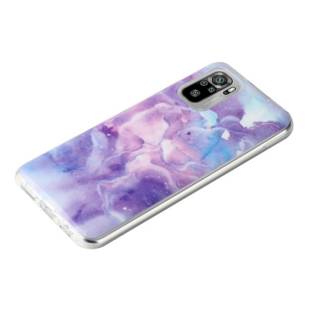Чехол Marble Pattern Soft на Xiaomi Redmi Note 10/10s/Poco M5s - Purple