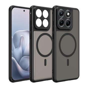 Чехол Fan Dun Series гибрид с Magsafe и защитой камеры на Motorola Edge 70 Pro / 70 Pro+ — чёрный