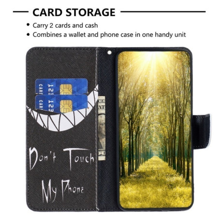 Чехол-книжка Colored Drawing Pattern для Samsung Galaxy S25 5G - Smirk