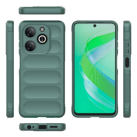 Силиконовый чехол Magic Flannel для Infinix Smart 8 - зеленый