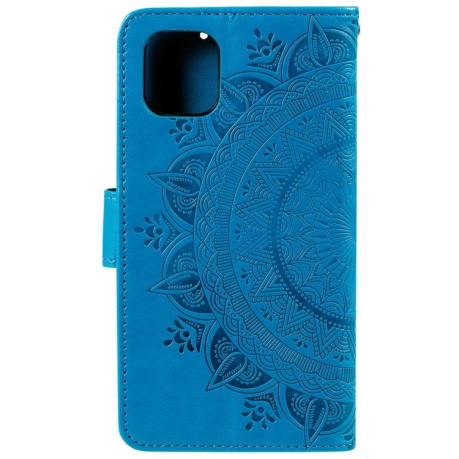 Чохол-книга Totem Flower для iPhone 14 Pro Max - синій